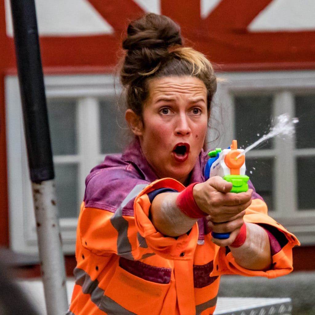 Feuerwer Akrobatik